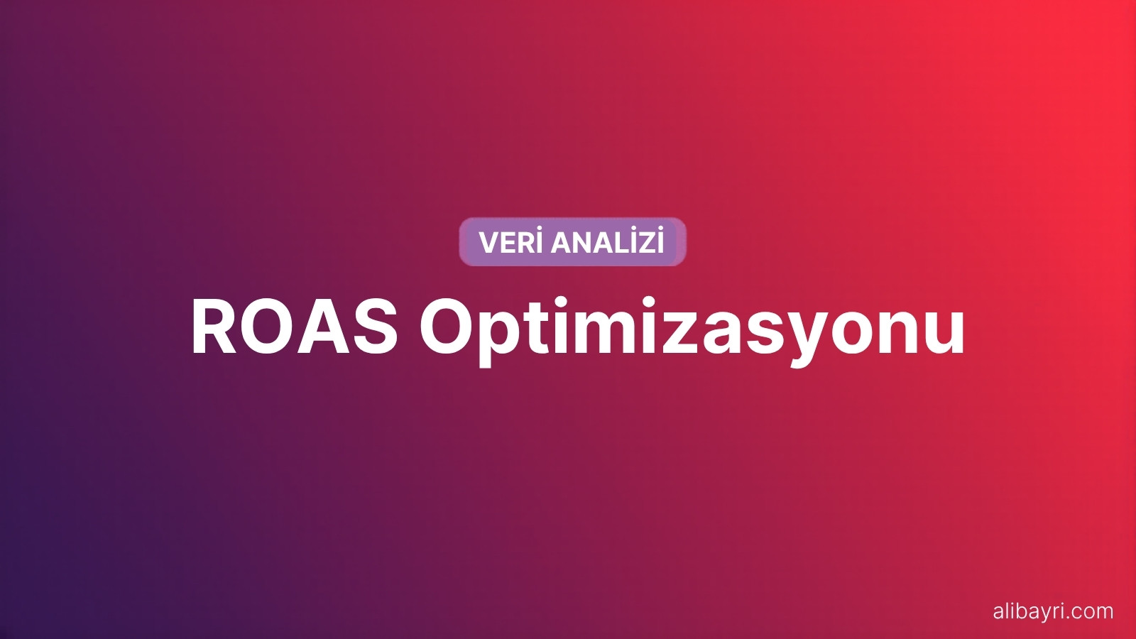 ROAS Hesaplama ve Reklam Bütçesi Optimizasyonu